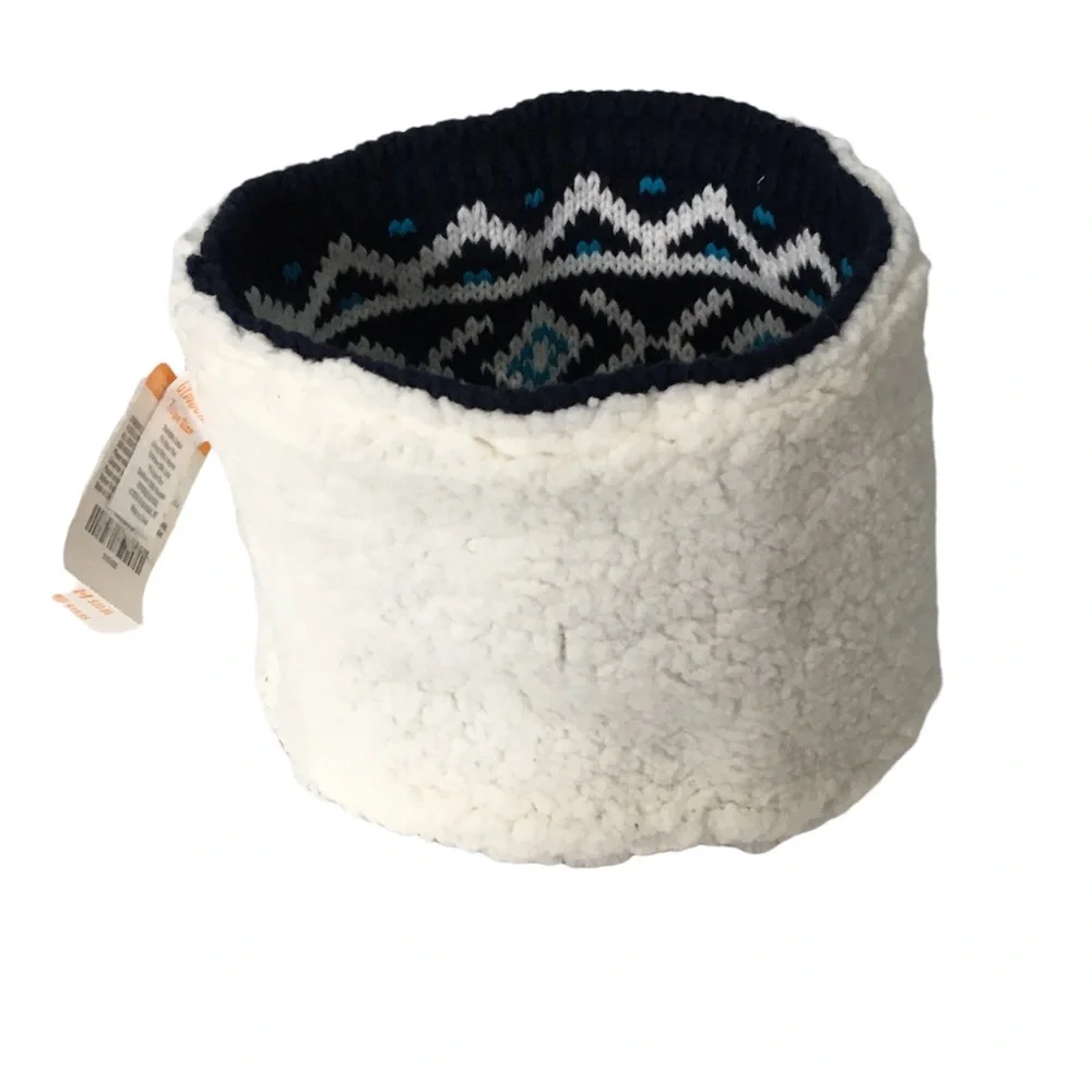 NWT Gymboree Kids Knit/Fleece Warm Winter Ear Warmer Headband Fair-isle Pattern